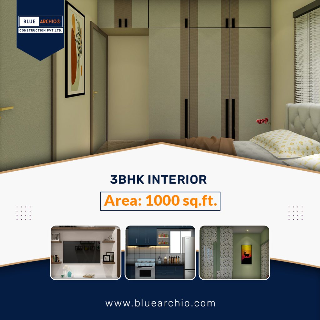 3BHK INTERIOR - Blue Archio®